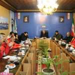 نشست جمعی از آتش نشانان شهرداری بندرانزلی با اعضای شورای شهر