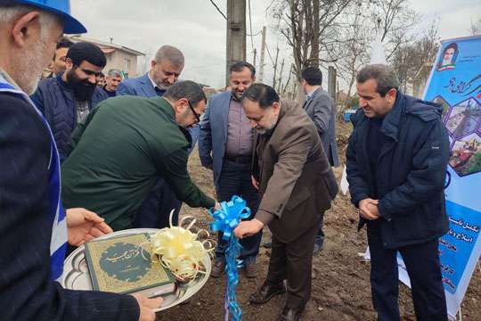 افتتاح 2 پروژه آبرساني در شهر رودبنه شهرستان لاهیجان به مناسبت ايام الله مبارک فجر