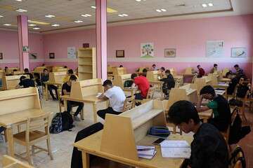 کتابخانه و سالن مطالعه فرهنگسرای الغدیر در خدمت شهروندان تبریزی