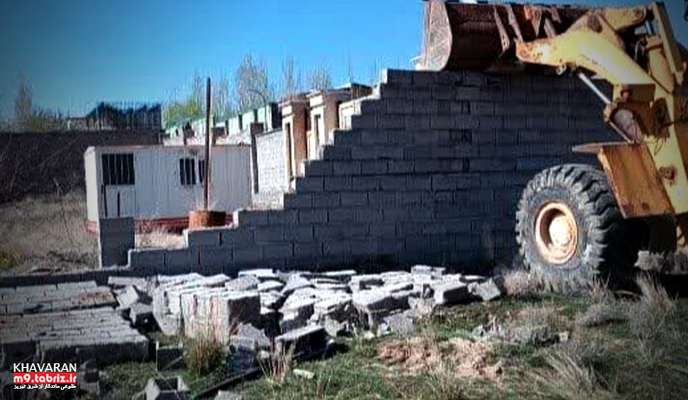 تخریب بیش از ۴ هزار متر مربع ساخت و ساز غیر مجاز در حریم شهرداری منطقه ۹