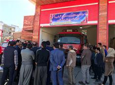 افتتاحیه  ساختمان آتش نشانی ۲ واقع در جاده ترخان آباد با حضور مسئولین کشور