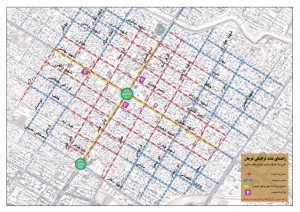 دانلود- نقشه ترافیکی- یک طرفه سازی خیابان های اصلی شهر