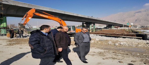 بازدید سرپرست شهرداری کرمانشاه از روند ساخت تقاطع امام حسین(ع)