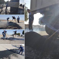 آغاز عملیات اجرایی لکه گیری معابر سطح شهر توسط اکیپ آسفالت شهرداری خرمشهر