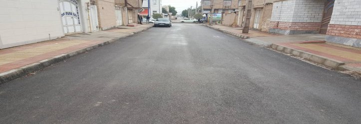 اتمام عملیات اجرایی فاز اول پروژه کفپوش گذاری پیاده رو ، زیرسازی و آسفالت معابر کوی طالقانی