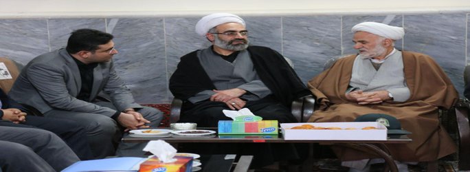 تشکیل جلسه شورای اداری شهر هیدج در دفتر امام جمعه محترم به مناسبت دهه مبارک فجر