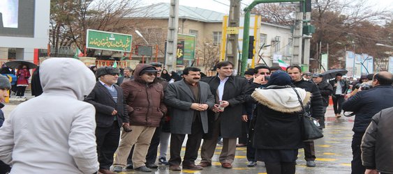حضور شهردار و پرسنل شهرداری در راهپیمایی ۲۲ بهمن