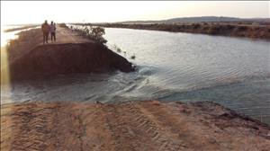 کانال انتقال آب کرخه به اهواز ترمیم شد