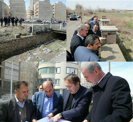 بازدید استاندار آذربایجان شرقی وجمعی از مدیران ذیربط محلی...