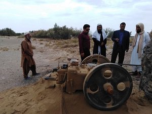 بازدید مدیر امور منابع آب فهرج از روستای جلال آباد این شهرستان