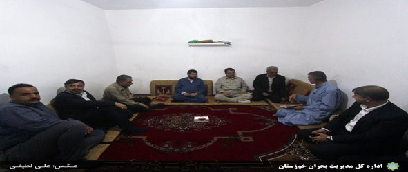 بازدید استاندار و مدیرکل مدیریت بحران خوزستان از مناطق سیل زده دشت آزدگان