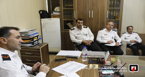 جلسه هم اندیشی، معاون عملیات و مسوولین ایستگاههای آتش نشانی با محوریت پیشگیری از حوادث با توجه به گرم شدن هوا برگزار شد/آتش نشانی رشت