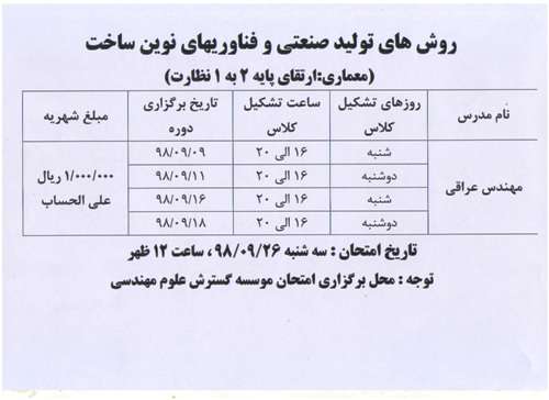 لیست دوره های ارتقای پایه پروانه اشتعال پاییز98