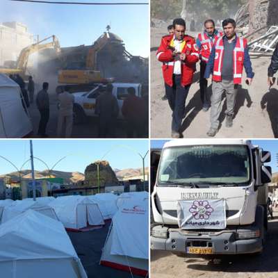 نظم و سرعت سومین روز از عملیات امدادی در روستاهای زلزله زده میانه