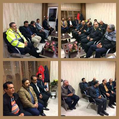 جلسه اعضای شورای تامین شهرستان لاهیجان با ستاد مدیریت بحران شهرداری لاهیجان در مورد آمادگی بارش شدید باران