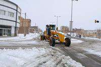 فعالیت بی وقفه ستاد مدیریت بحران شهرداری بجستان در پی بارش برف در سطح شهر بجستان