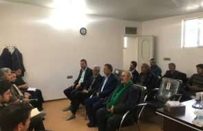 نشست سرپرست آبفار خلیل آباد با اعضای شرکت تعاونی آبداران این شهرستان