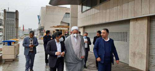 بازدید بازرس کل استان از روند ضد عفونی کردن معابر و اماکن عمومی