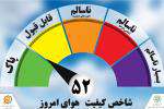 کیفیت هوای شهر مشهد سالم است