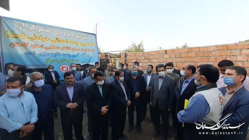 کلنگ زنی و آغاز عملیات اجرایی احداث ۱۵۰ واحد مسکن محرومین با حضور استاندار گلستان
