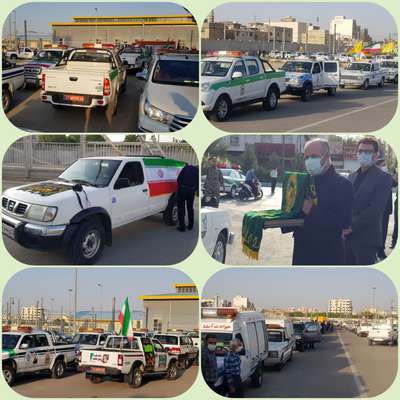 حضور محیط زیست اصفهان در رژه خودرویی سازمان بسیج ادارات به مناسبت هفته دولت