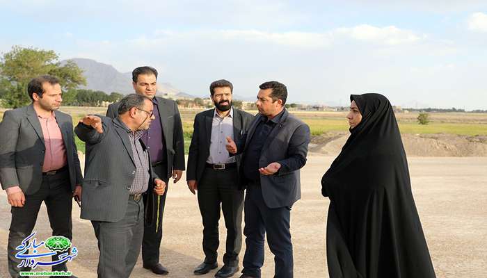 بازدید اعضای شورای اسلامی شهر مبارکه از پروژه های عمرانی شهرداری