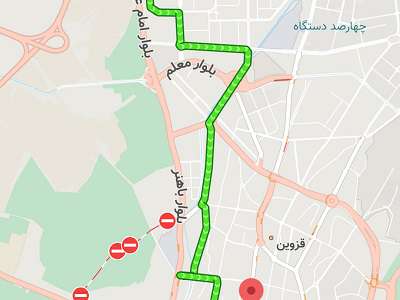 بهره برداری از نرم افزار تلفن همراه نقشه و مسیر یاب نشان ناوگان اتوبوسرانی قزوین