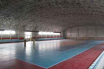 آخرین مراحل اجرای پروژه سالن ورزشی چاوان