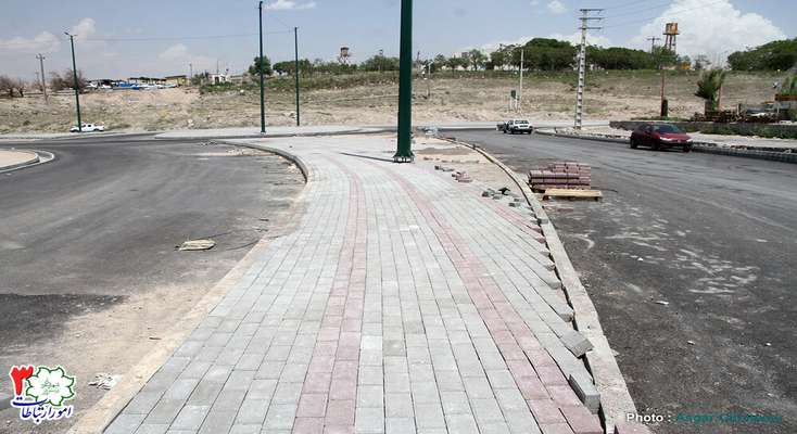 اجرای عملیات کف‌سازی جاده جوان در ۳۵۰۰ متر مربع