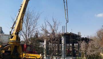 پیشرفت فیزیکی ۵۰ درصدی احداث فرهنگسرا در محوطه شهرداری منطقه ۷