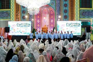 گزارش تصویری/ جشن ۷۰۰ نفری دختران روزه اولی توسط شهرداری منطقه ۵