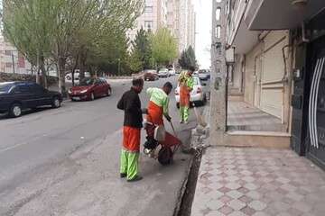 اجرای عملیات اصلاح و ساماندهی پیاده‌روهای خیابان عباسی