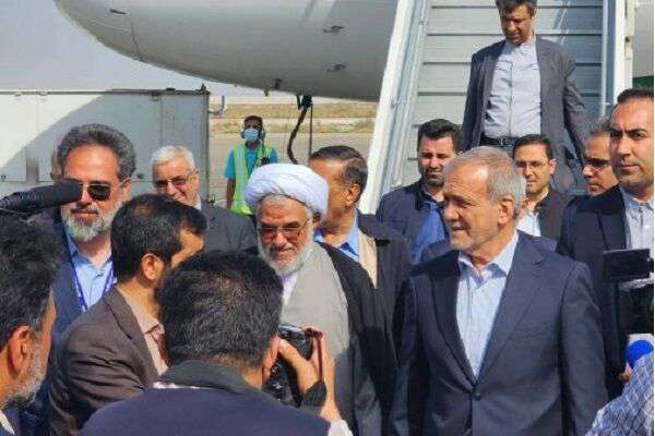 رئیس جمهور پزشکیان وارد هرمزگان شد