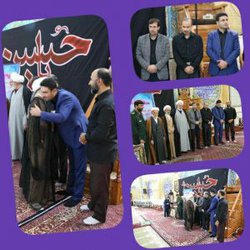 شرکت شهردار و رئیس شورای اسلامی شهر در مراسم تودیع امام جمعه محترم هیدج
