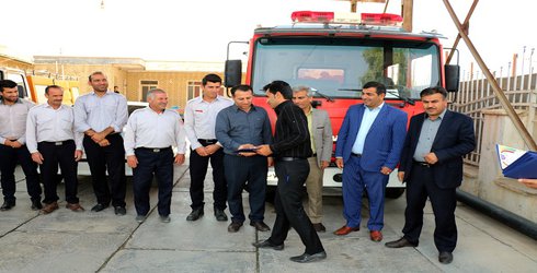 تجلیل از زحمات پرسنل آتشنشانی و خدمات ایمنی شهرداری باغملک