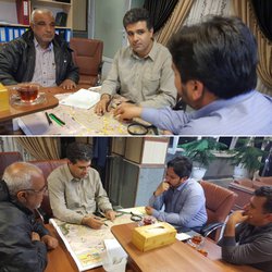 نشست مشترک شهردار خرمشهر با ریاست اداره آب و فاضلاب با هدف اتخاذ تدابیر لازم جهت جلوگیری از آب گرفتگی معابر