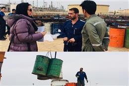 انتقال ۱۵۰تن پسماند حاوی مواد نفتی پالایشگاه نفت تهران به سایت پارس آرمان سمنان